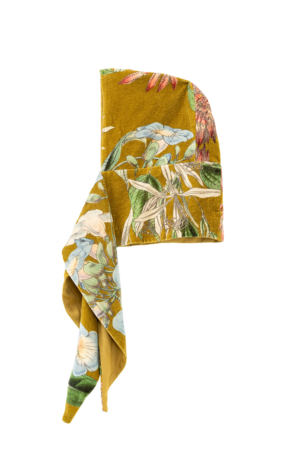 Rhodoleia Gold Velvet Hood
