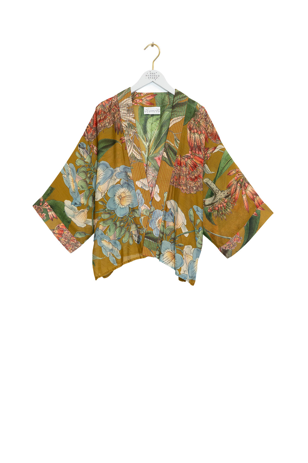Rhodoleia Gold Kimono - One Hundred Stars