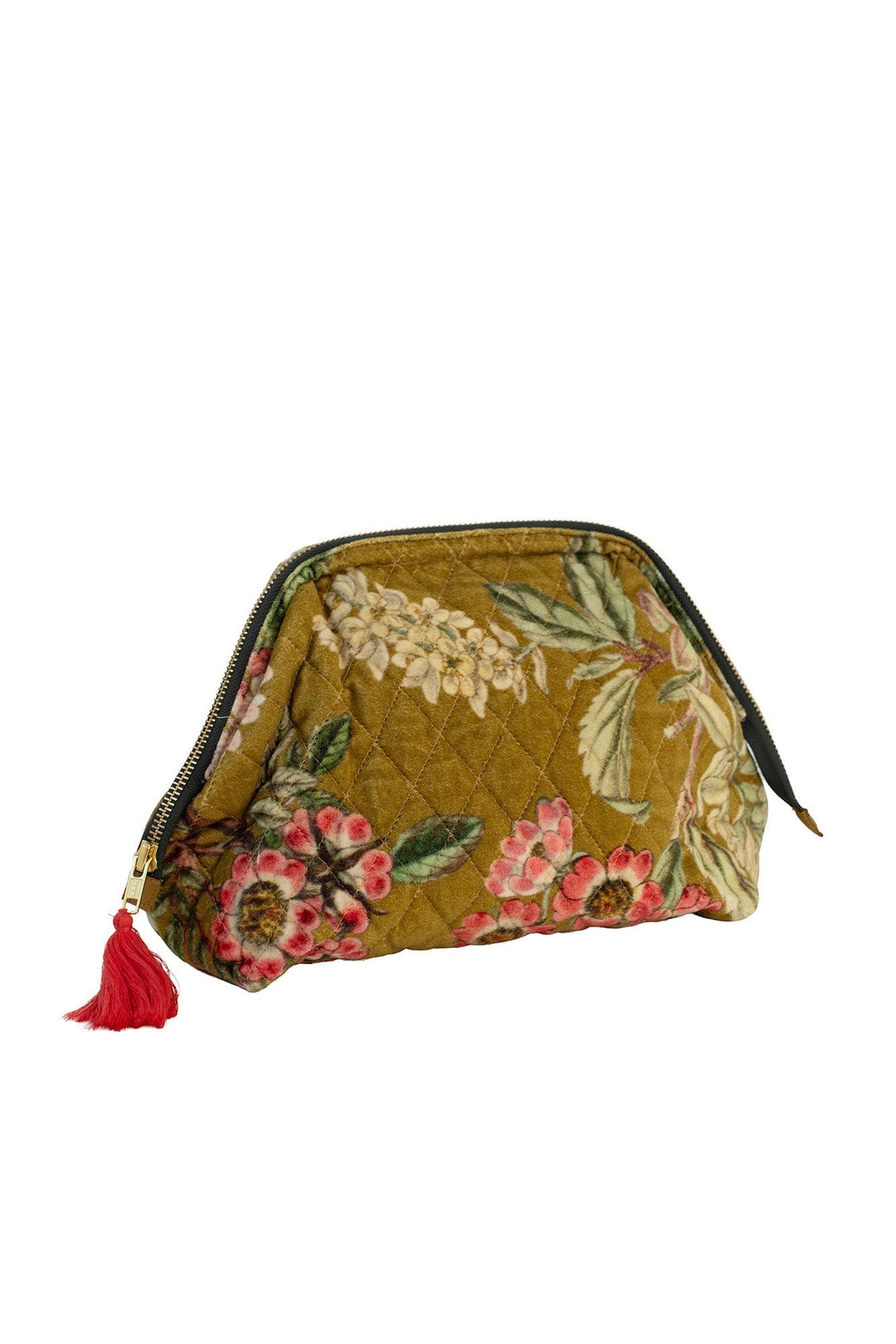 Rhodoleia Gold Velvet Pouch - One Hundred Stars