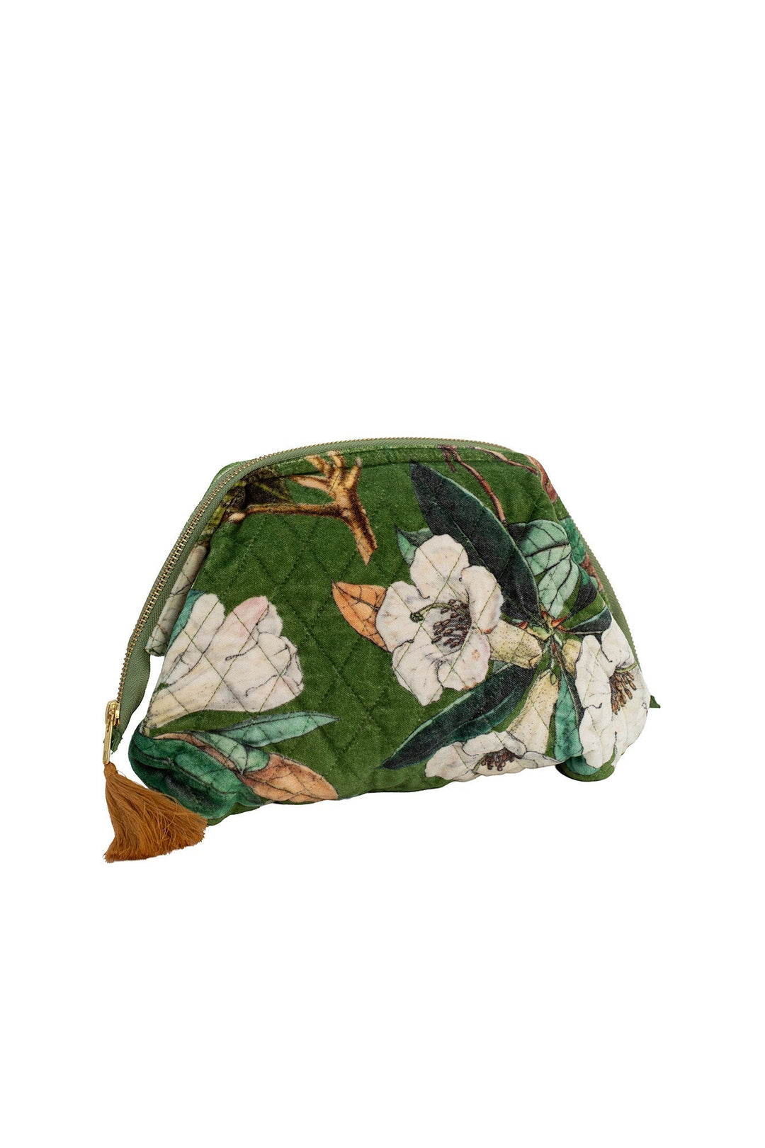 Rhodoleia Green Velvet Pouch - One Hundred Stars
