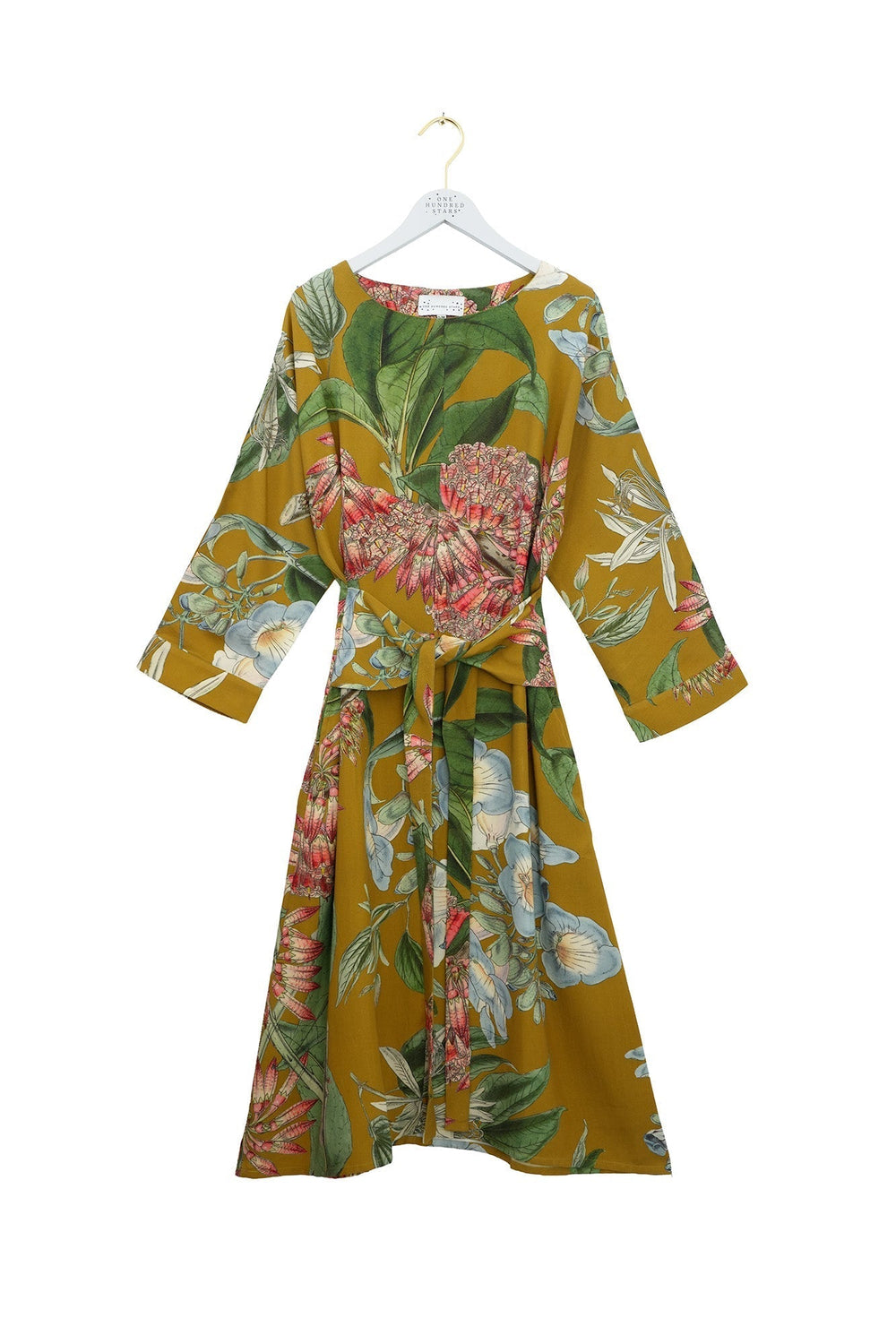 Rhodoleia Gold Kate Dress - One Hundred Stars