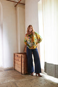 Rhodoleia Gold Pussybow Blouse