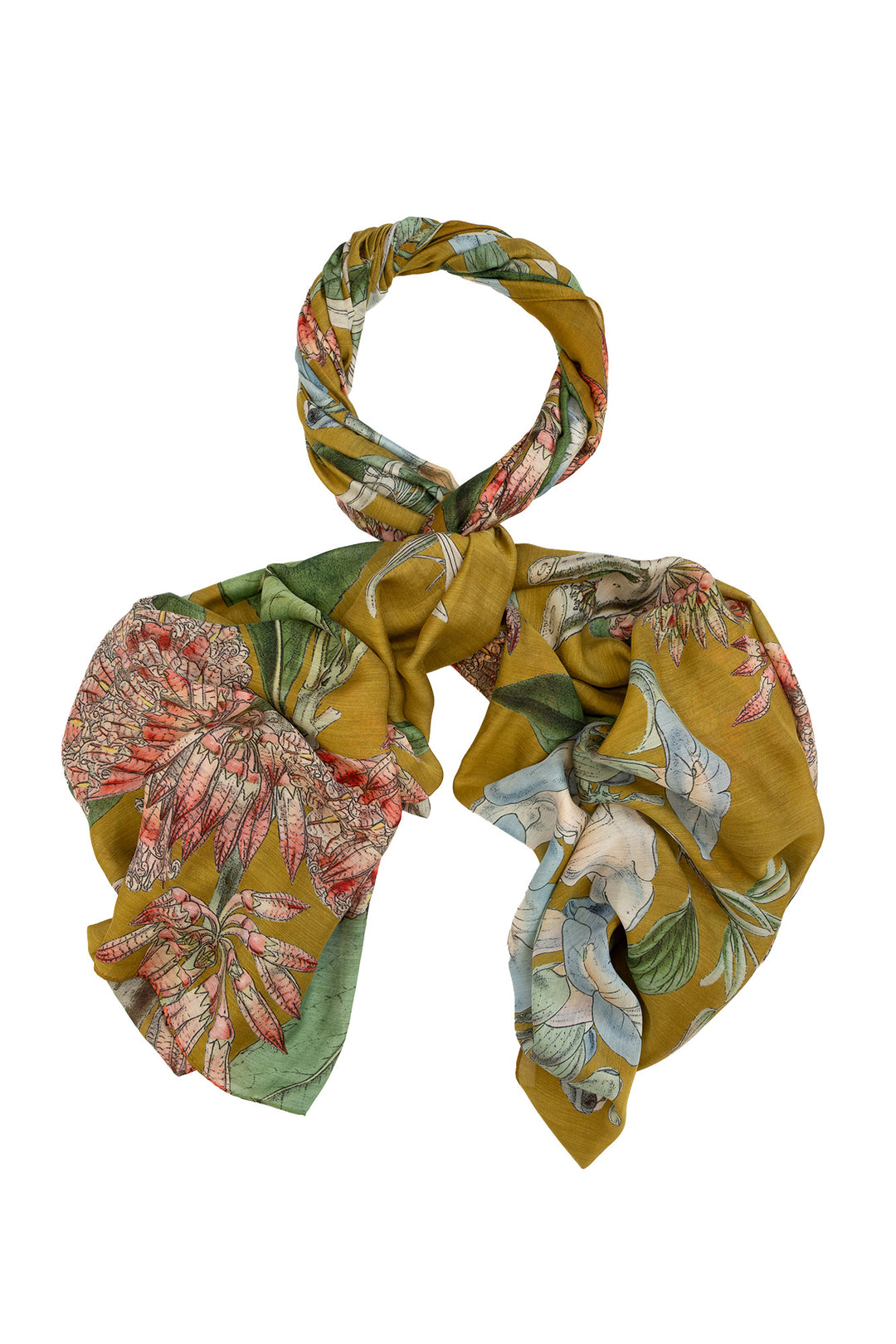 Rhodoleia Gold Scarf - One Hundred Stars
