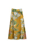 Rhodoleia Gold A-Line Maxi Skirt