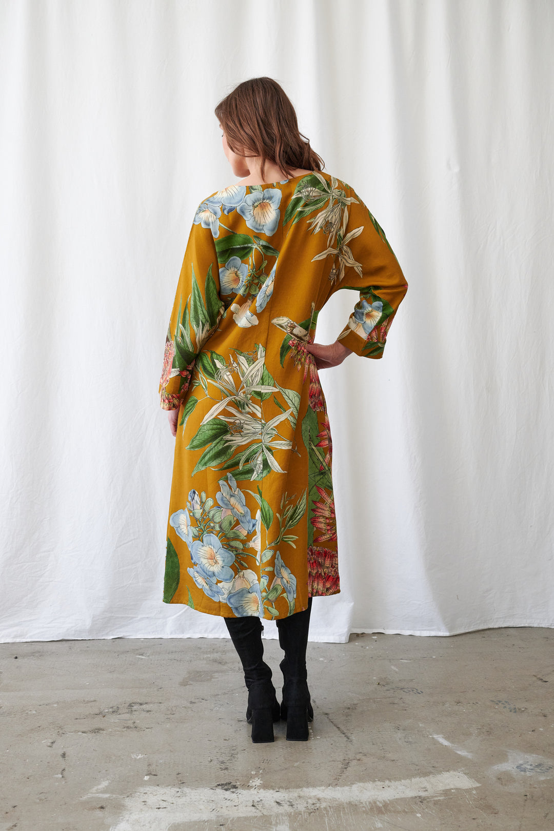 Rhodoleia Gold Kate Dress - One Hundred Stars