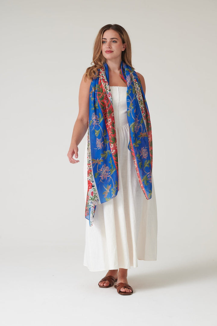 Ribbons Cobalt Scarf - One Hundred Stars