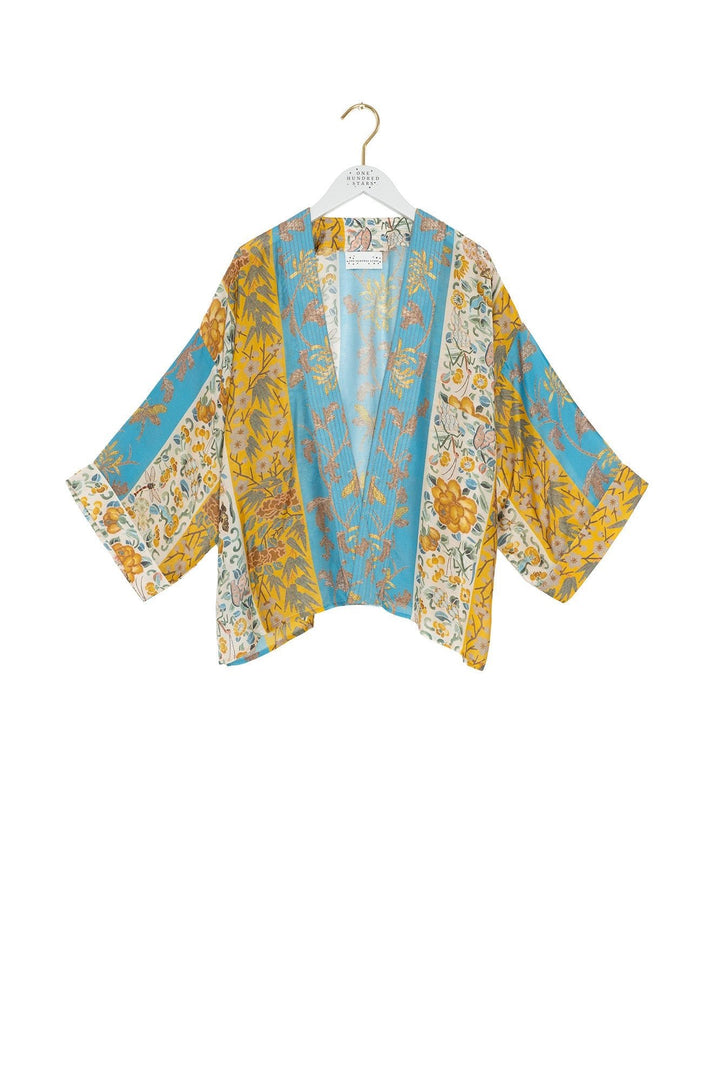 Ribbons Gold Kimono - One Hundred Stars