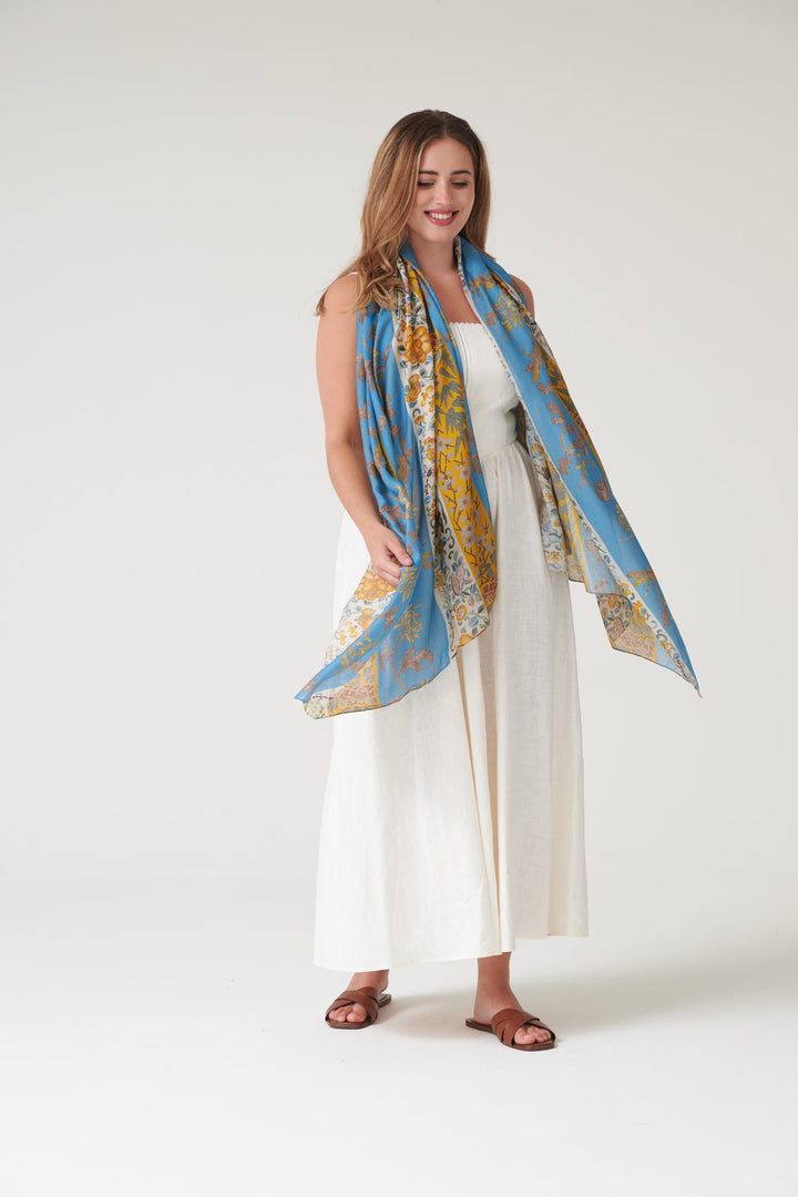 Ribbons Gold Scarf - One Hundred Stars