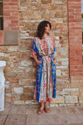 Ribbons Cobalt Obi Dress