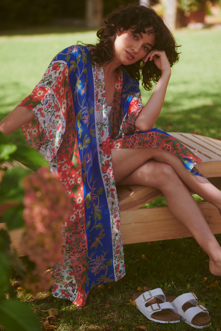 Ribbons Cobalt Throwover - One Hundred Stars