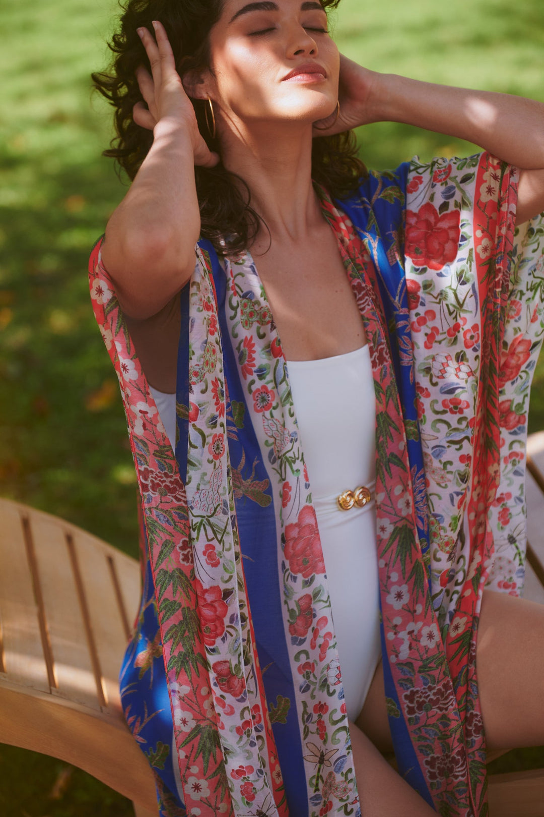 Ribbons Cobalt Throwover - One Hundred Stars