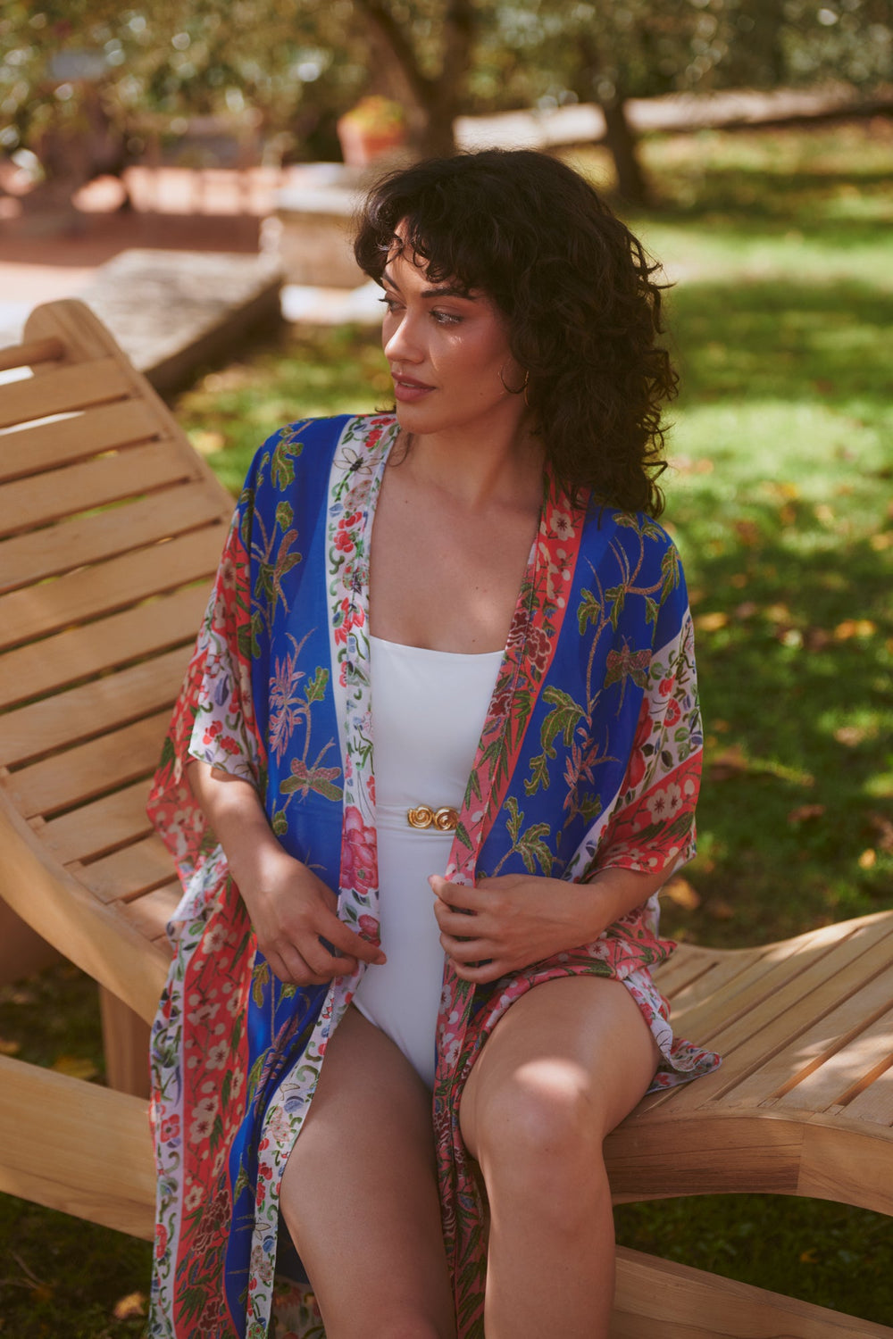 Ribbons Cobalt Throwover - One Hundred Stars