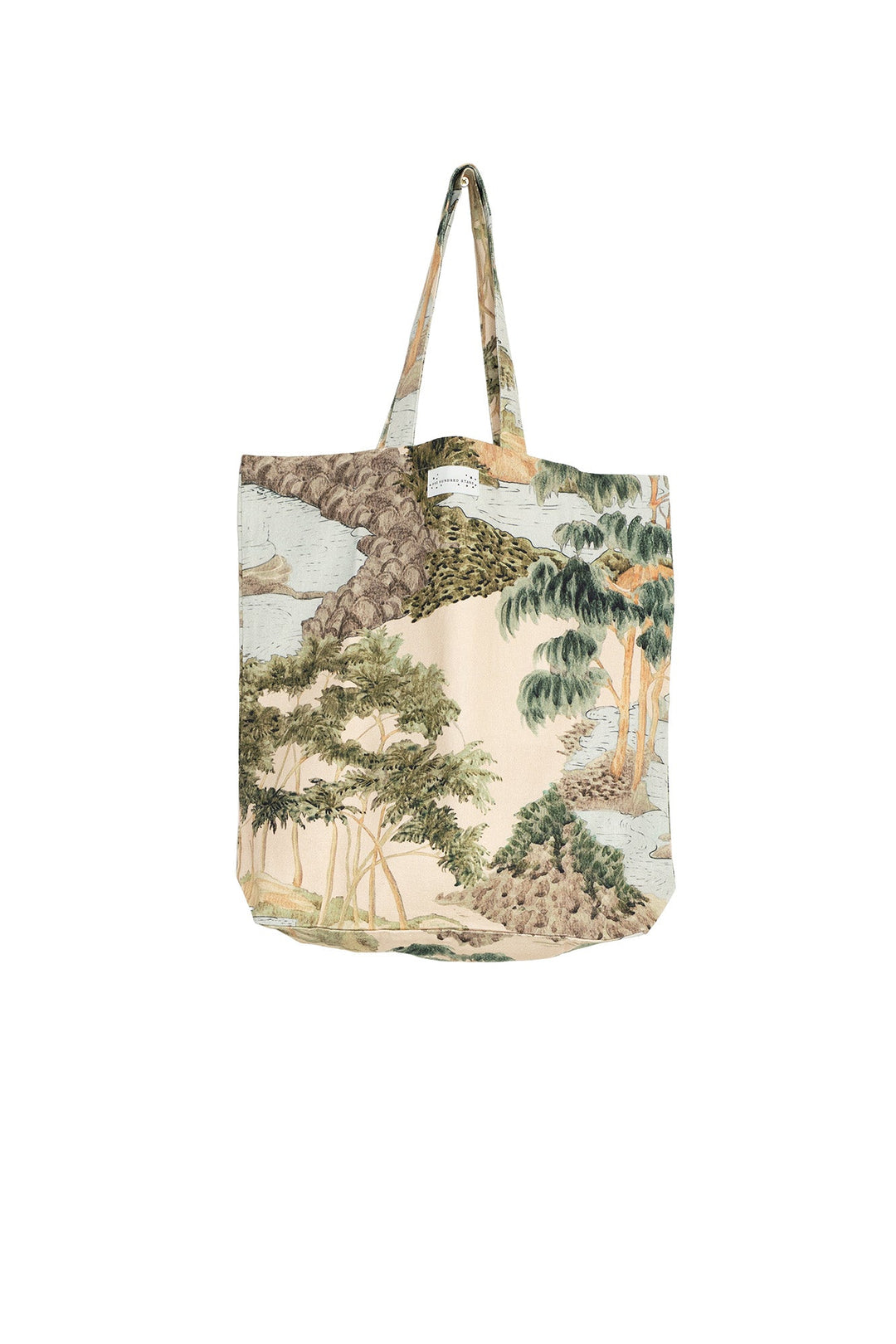 Rivers and Trees Natural Canvas Bag - One Hundred Stars