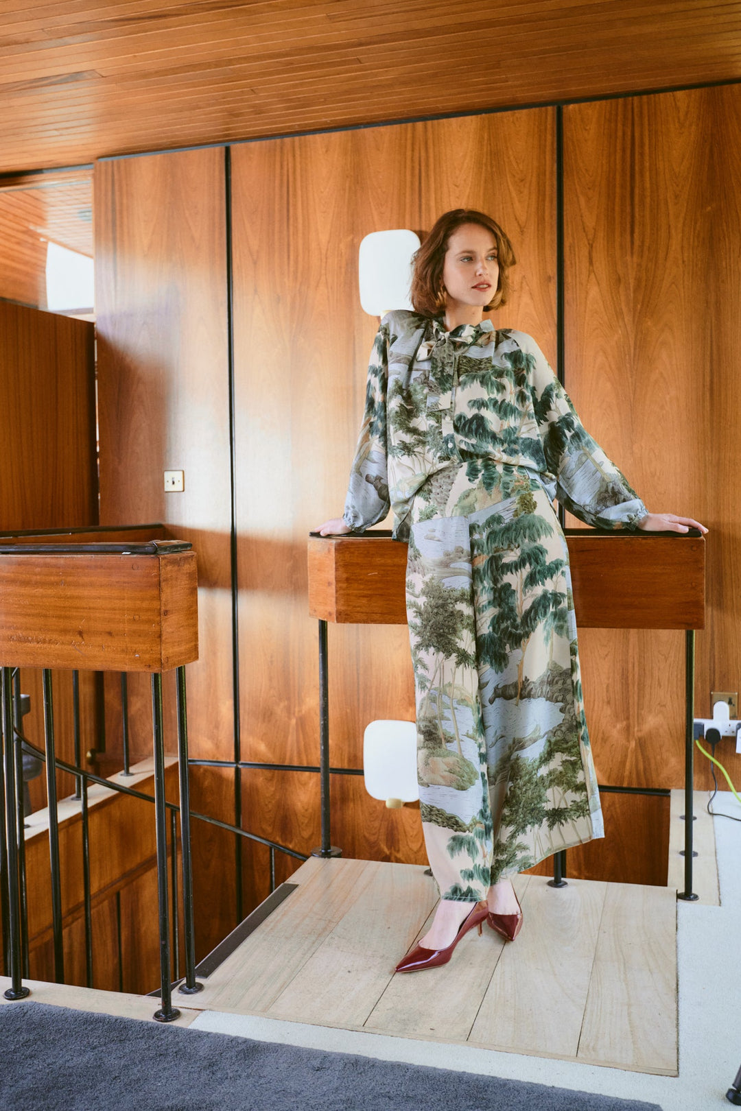 Rivers and Trees Natural Crepe Palazzo Pants - One Hundred Stars