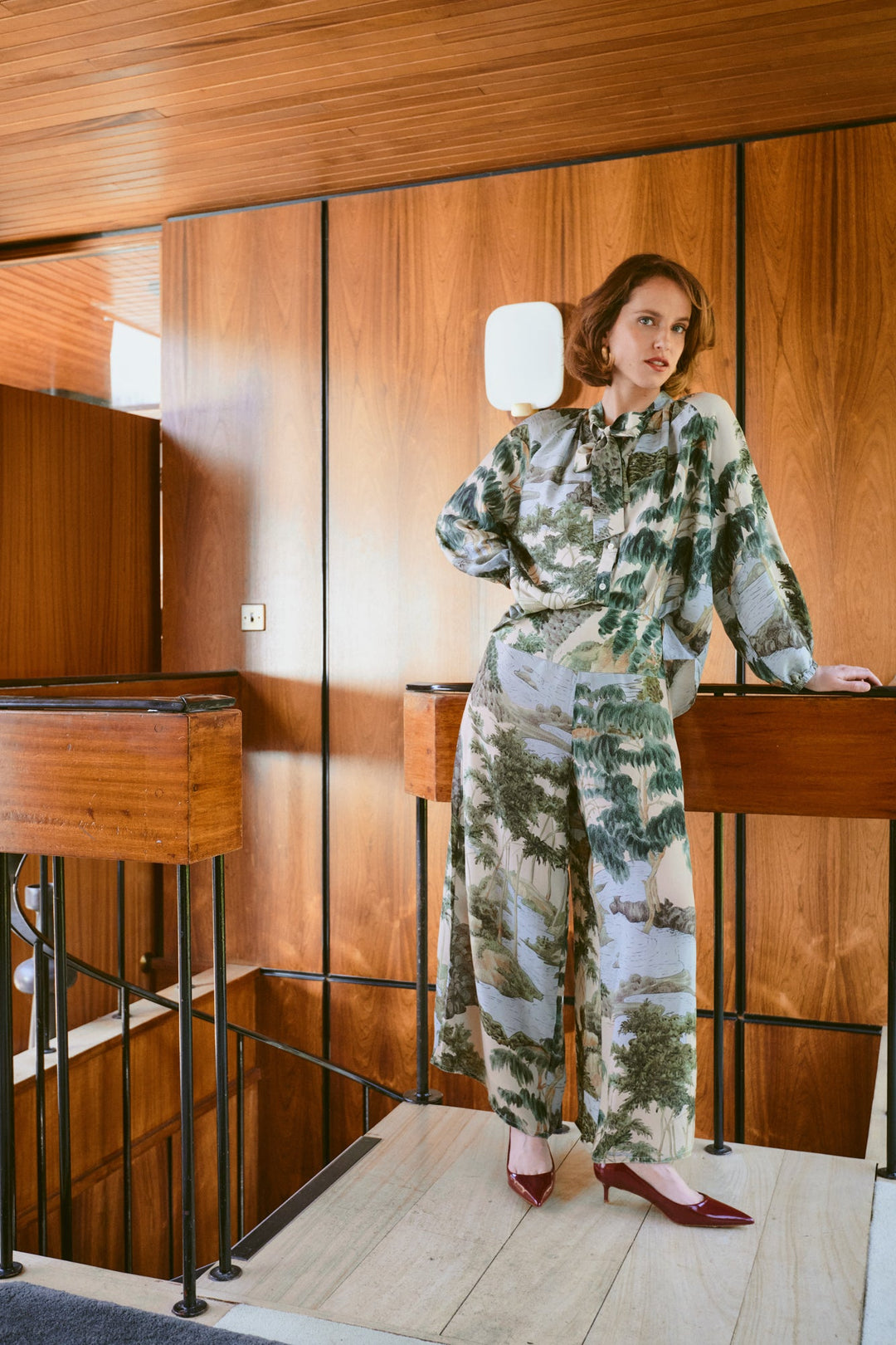 Rivers and Trees Natural Crepe Palazzo Pants - One Hundred Stars