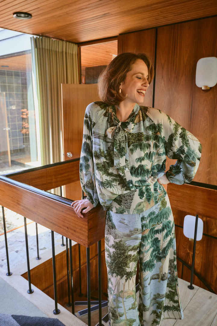 Rivers and Trees Natural PussyBow Blouse - One Hundred Stars