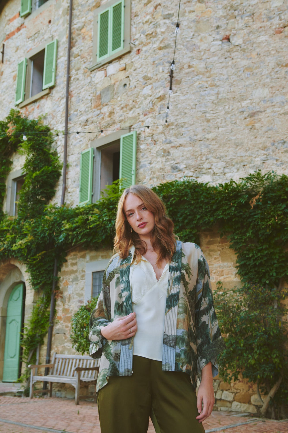 Rivers and Trees Natural Kimono - One Hundred Stars