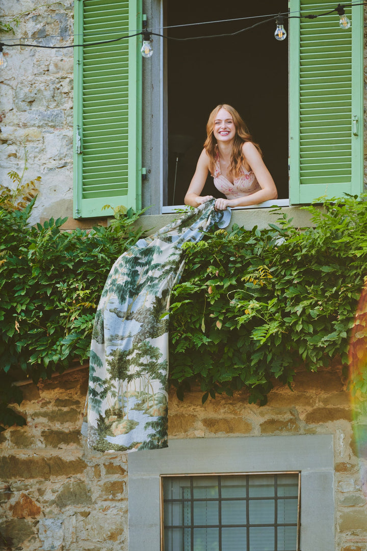 Rivers and Trees Natural Scarf - One Hundred Stars