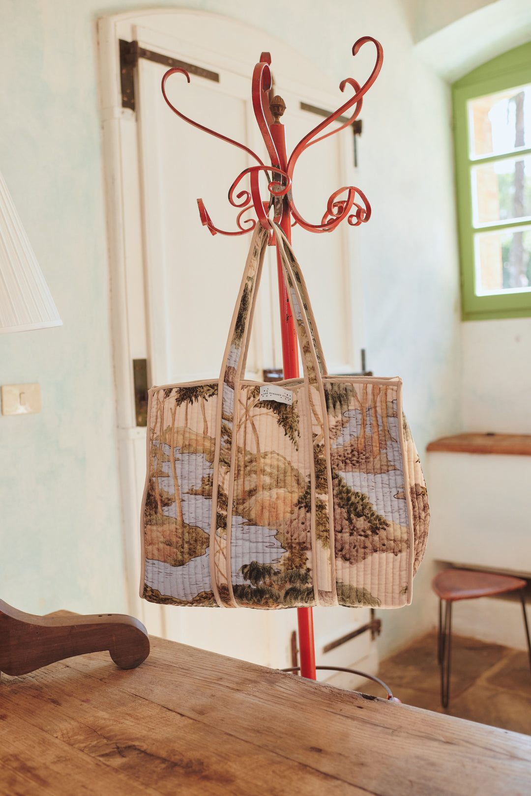 Rivers and Trees Velvet Tote Bag - One Hundred Stars