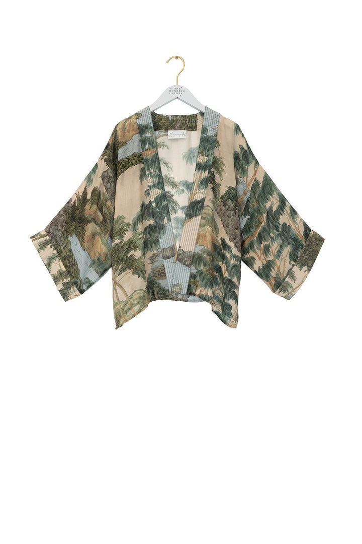 Rivers and Trees Natural Kimono - One Hundred Stars