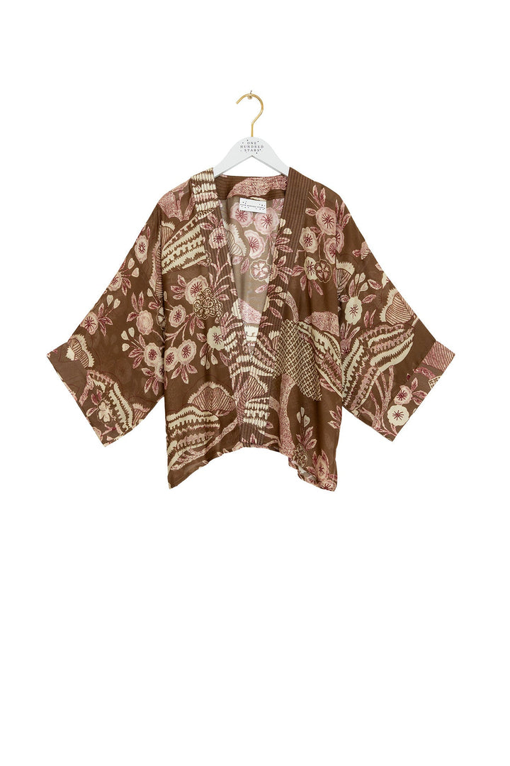 Rosa Brown Kimono