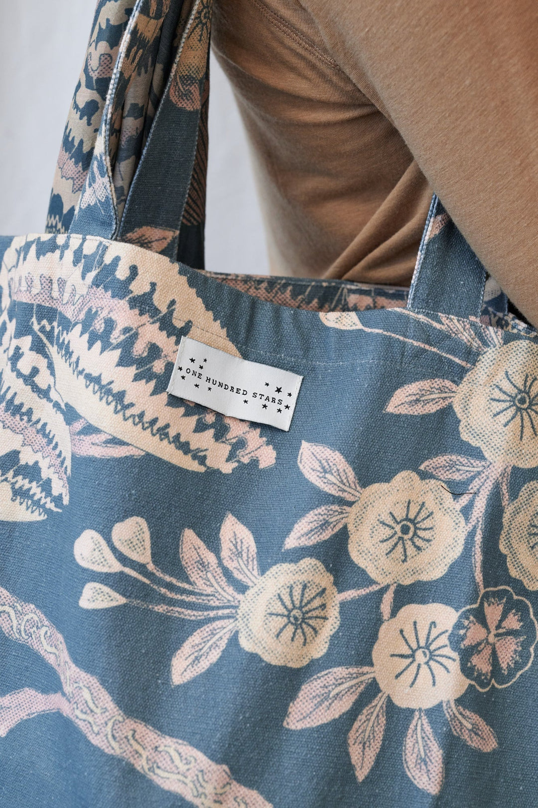 Rosa Blue Canvas Bag - One Hundred Stars