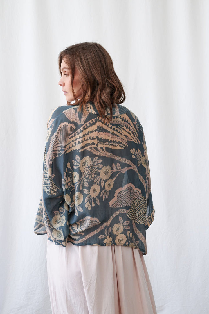 Rosa Blue Kimono