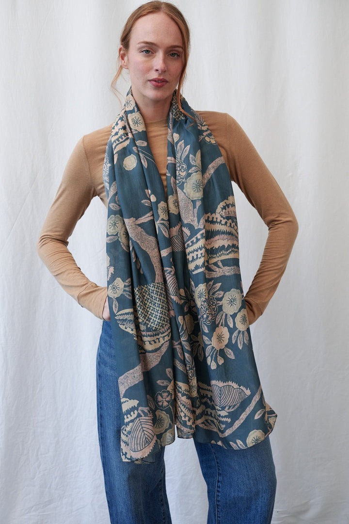 Rosa Blue Scarf