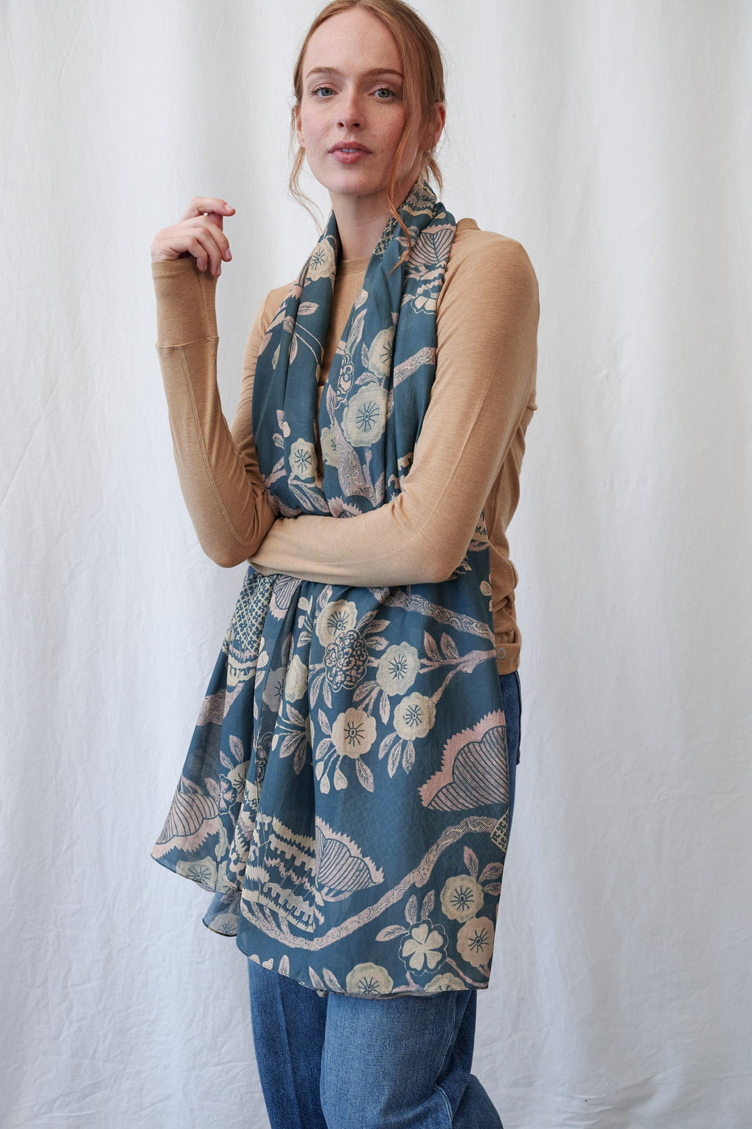 Rosa Blue Scarf
