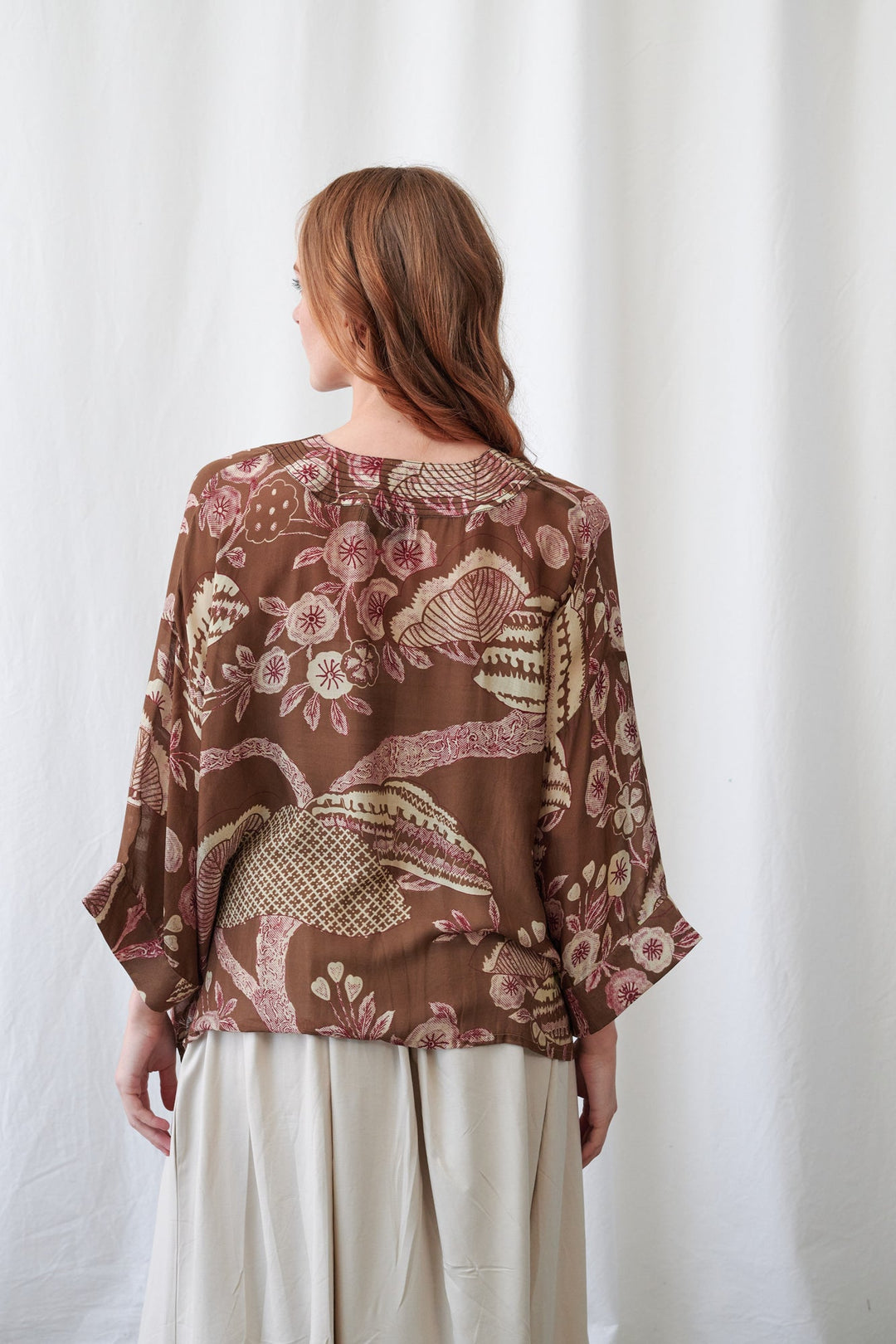 Rosa Brown Kimono