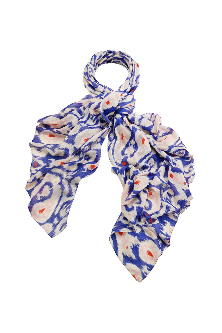 Ikat Cobalt Scarf - One Hundred Stars