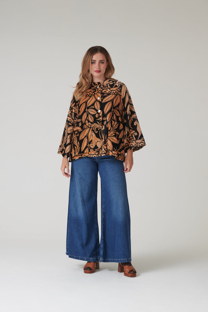 Sphinx Black Velvet Jacket - One Hundred Stars