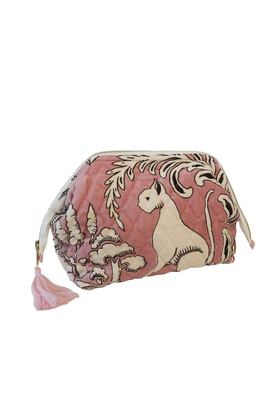 Sphinx Pink Velvet Pouch - One Hundred Stars