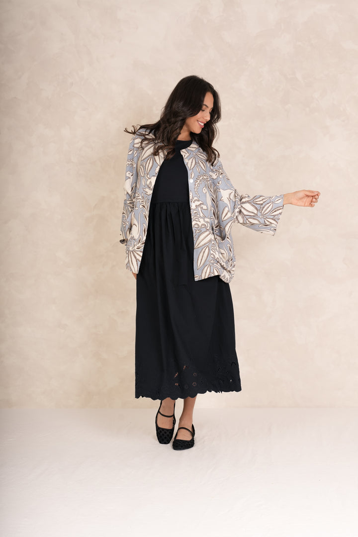 Sphinx Grey Linen Jacket - One Hundred Stars