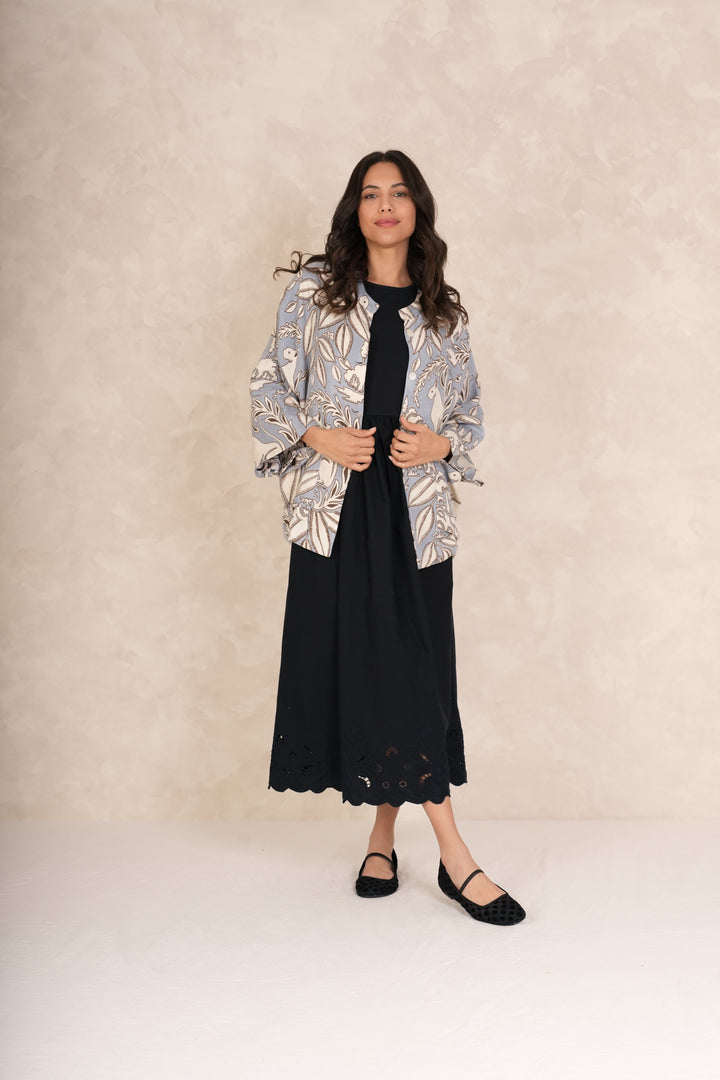 Sphinx Grey Linen Jacket - One Hundred Stars