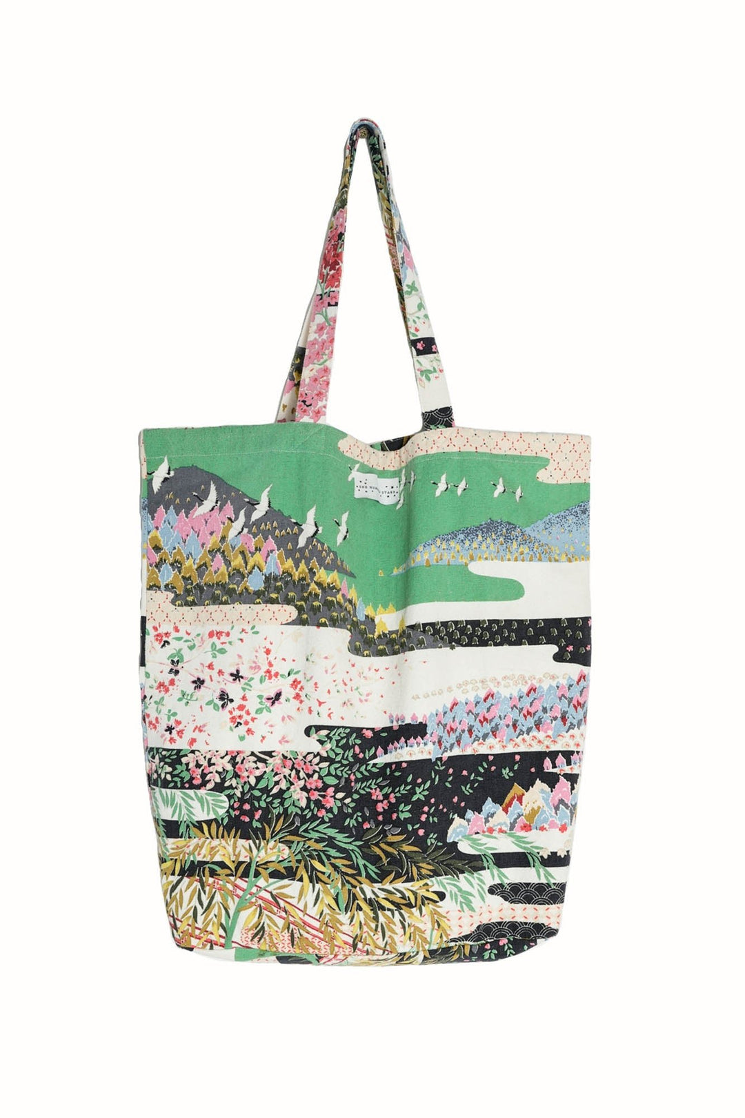 Spring White Canvas Bag - One Hundred Stars