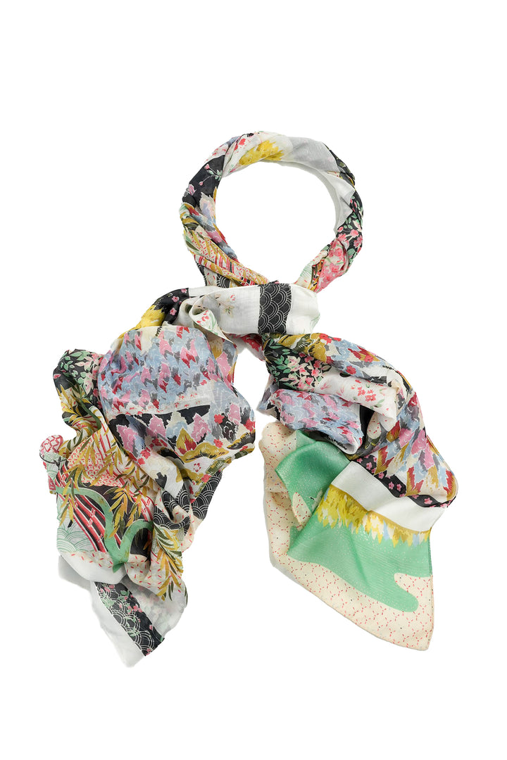 Spring White Scarf - One Hundred Stars