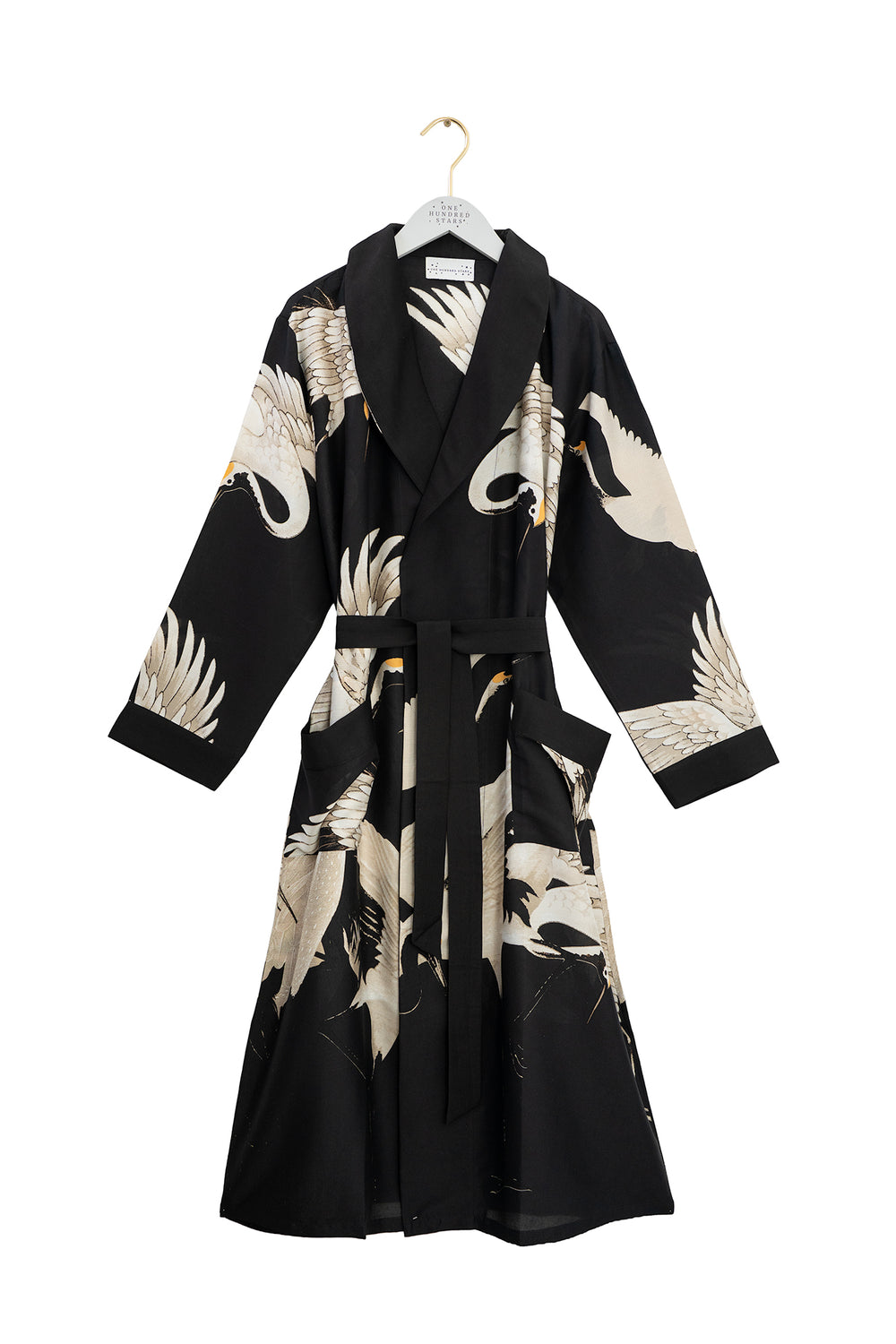 Stork Black Heavy Modal Gown - One Hundred Stars