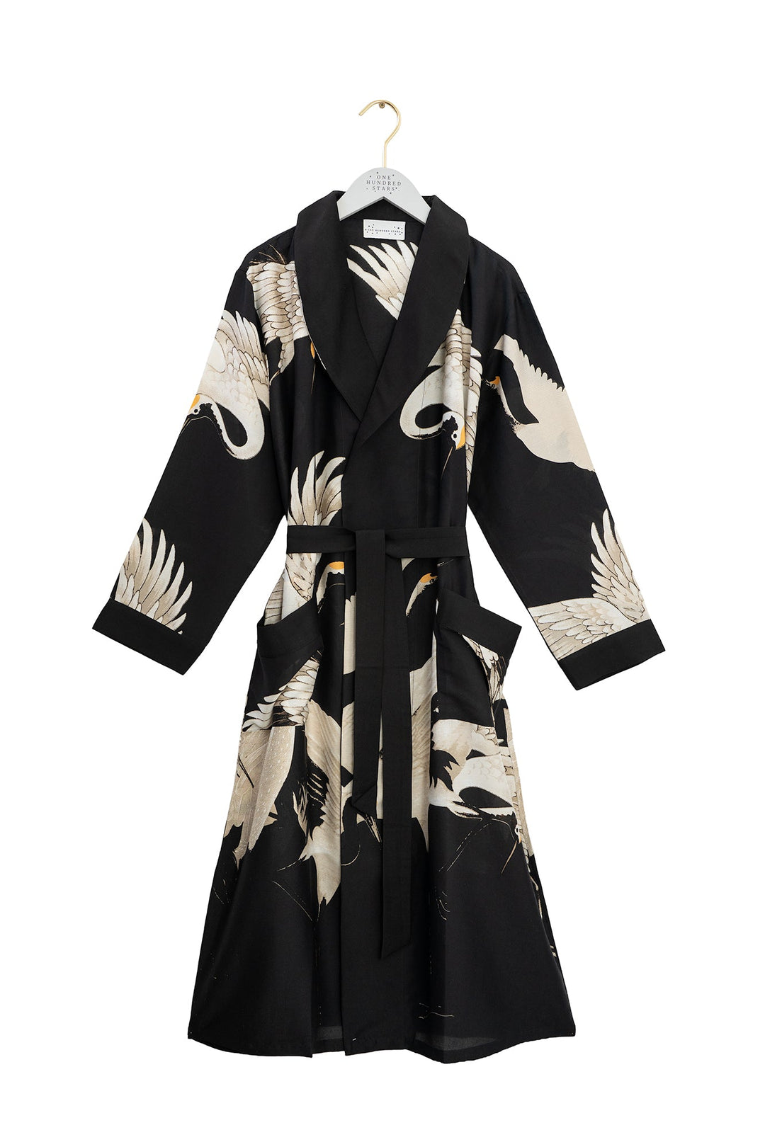 Stork Black Heavy Modal Gown - One Hundred Stars