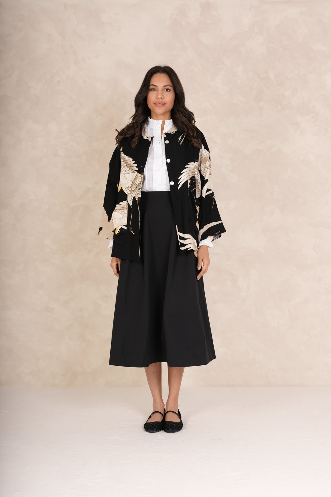 Stork Black Linen Jacket