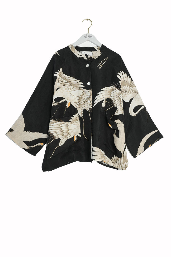 Stork Black Summer Jacket - One Hundred Stars