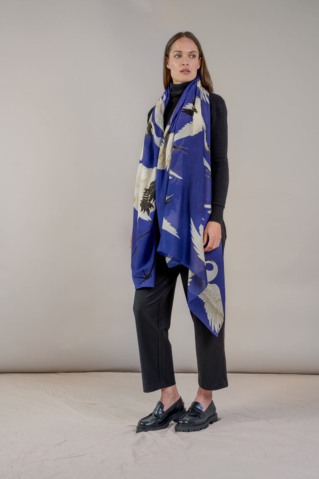 Stork Royal Blue Scarf