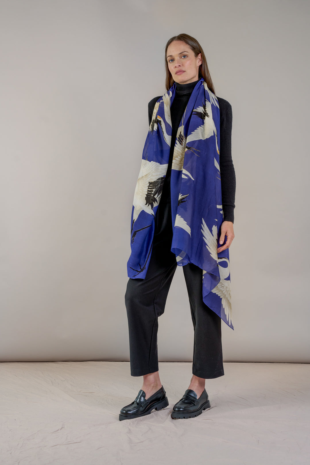 Stork Royal Blue Scarf