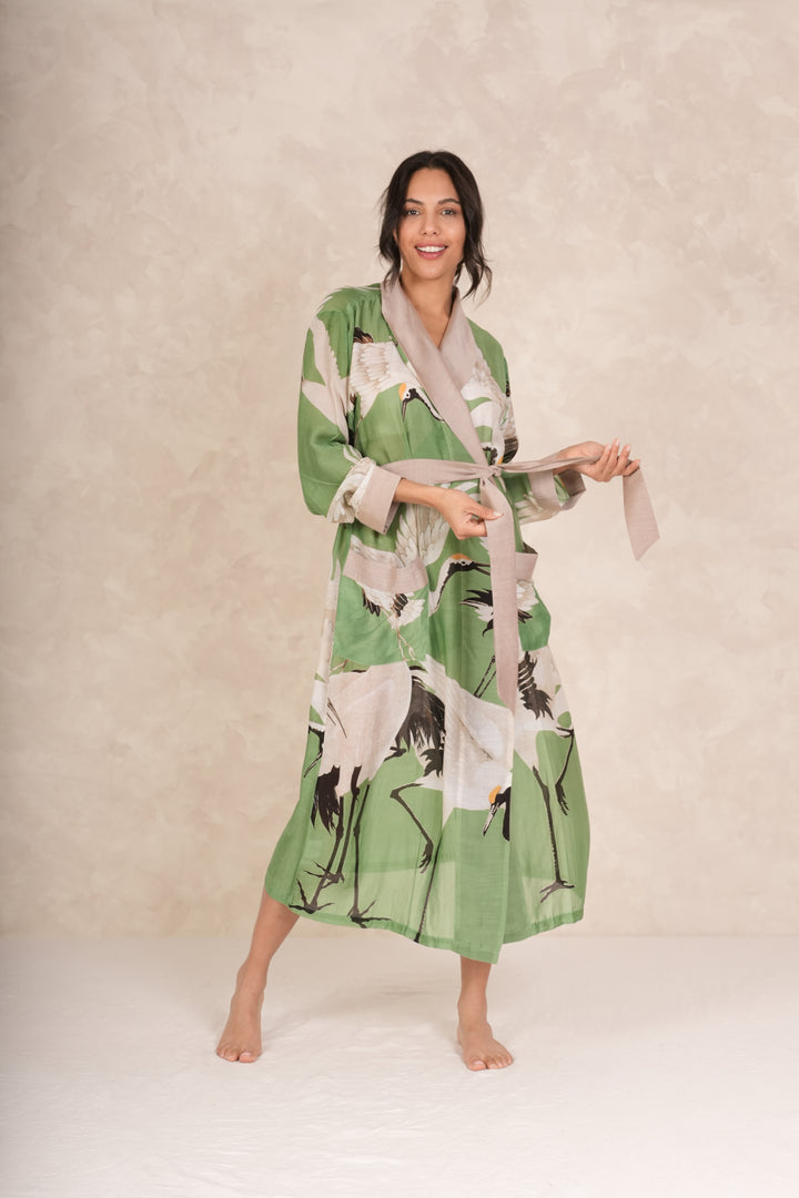 Stork Pea Green Gown