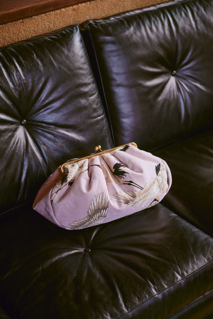 Stork Plaster Pink Kiss Lock Clutch Bag - One Hundred Stars