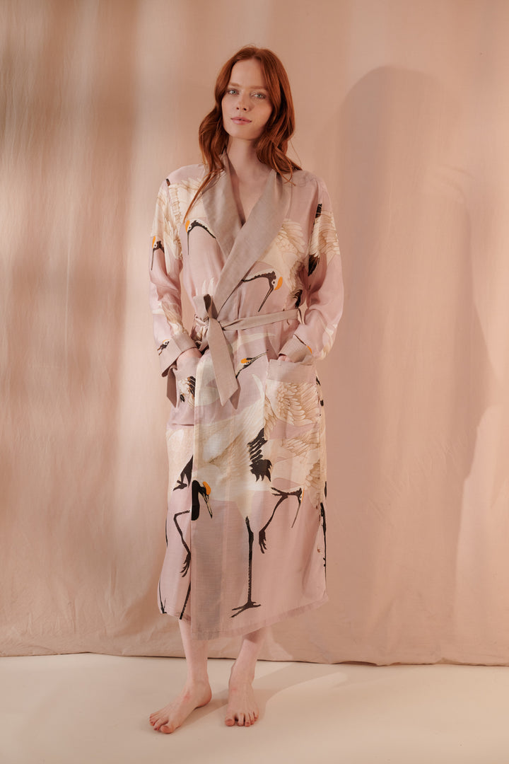 Stork Plaster Pink Gown - One Hundred Stars