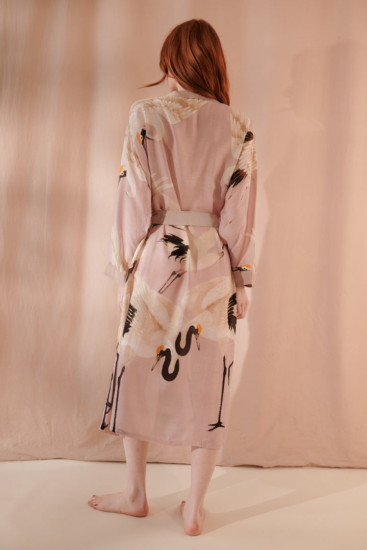 Stork Plaster Pink Gown - One Hundred Stars