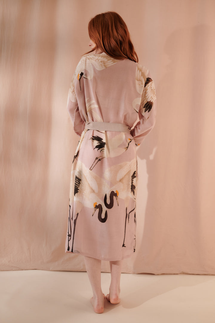 Stork Plaster Pink Gown - One Hundred Stars
