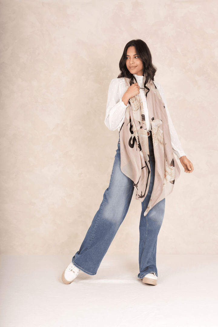 Stork Plaster Pink Scarf - One Hundred Stars