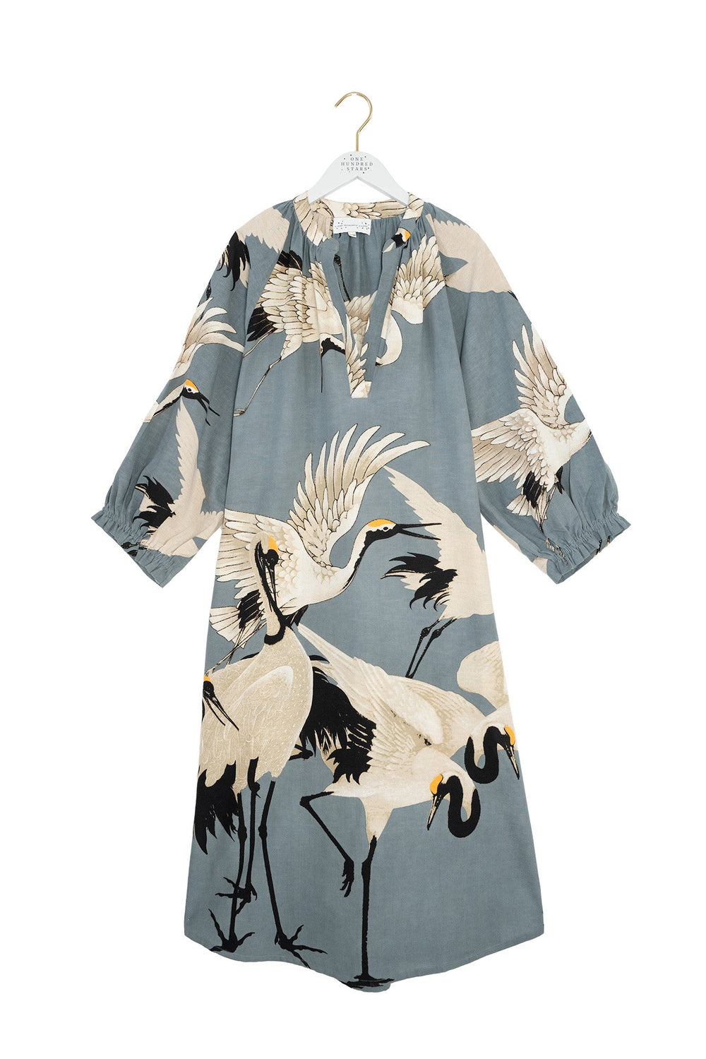 Stork Slate Raglan Dress - One Hundred Stars